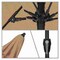 California Umbrella 9' Bronze Aluminum Market Patio Umbrella, Sunbrella Taupe 194061337172 - alternate 2